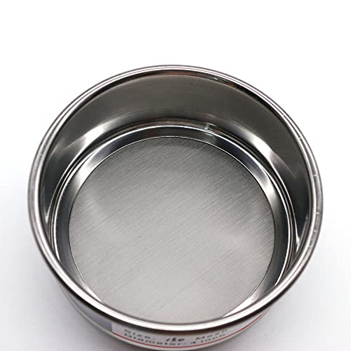 LABALPHA 90 Mesh Lab Sieves, Test Sieve #90 Mesh, 4'' Diameter, 304 Stainless Steel Wire Cloth (0.17mm) - size: 90 mesh (0.17mm)