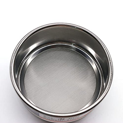 LABALPHA 90 Mesh Lab Sieves, Test Sieve #90 Mesh, 4'' Diameter, 304 Stainless Steel Wire Cloth (0.17mm) - size: 90 mesh (0.17mm)