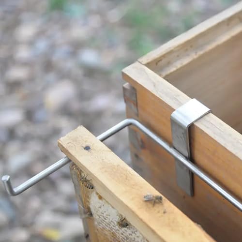 Yardwe Bee Hive Frame Holder Stainless Steel Beekeeping Frame Holder Bee Frame Bracket Beekeeping Perch Beekeeping Supplies