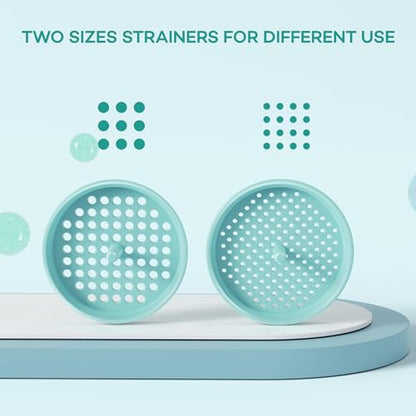Wide Mouth Kitchen Funnel, Pisol Food Grade Plastic Canning Funnel with 4 Sizes Spouts for Filling and Regular Mason Jars, Spray Dropper Oil Bottle Jug Spices Shampoo Powder Oats Sauce LightGreen
