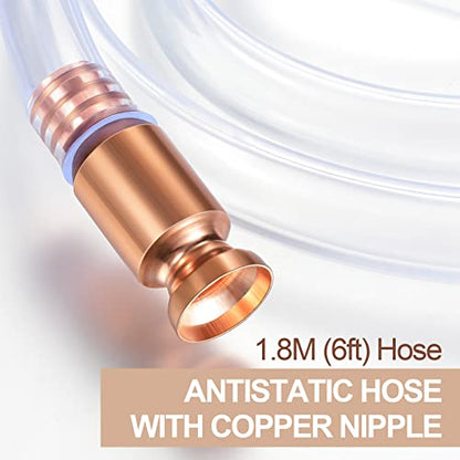 Syphon 4 Pack Siphon Hose Siphon Tube Shaker Siphon Transfer Hose Siphon Water Hose Siphon Valve Gas Siphon Pump Gas Drainer for Car Truck Fuel Water Transfer Pumping 6FT / 1/2" Valve