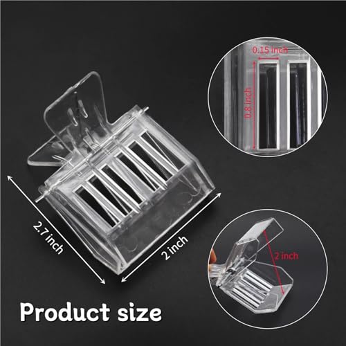 30PCS Durable Plastic Clear Beekeeping Clip Queen Bee Cage No-Hurt Beekeeper Equip Insect Catcher Garden Tool Beehive Room