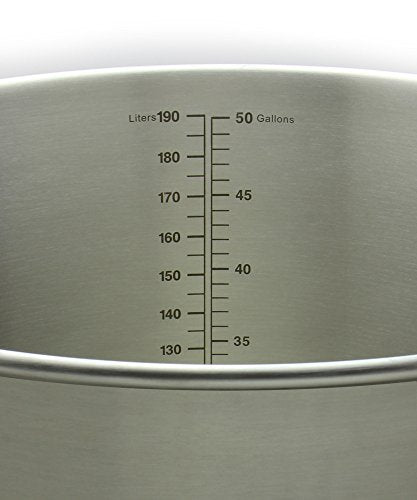 Kegco Brew Kettle - color: Plug & 2-Piece Ball Valve, size: 200 Quarts
