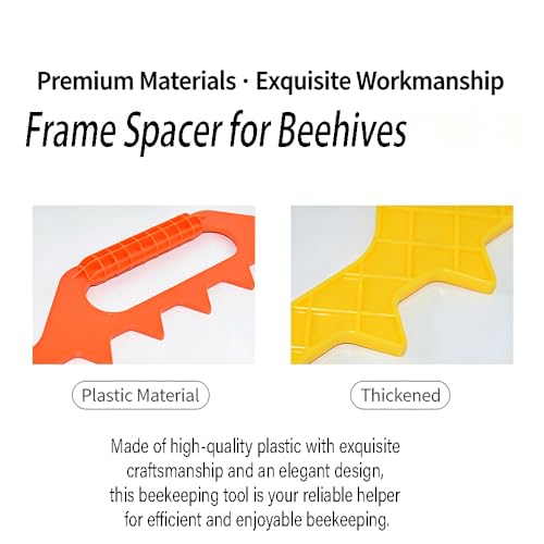 Frame Spacer for Beehives, Bee Frame Spacer Tool, Frame Spacer for Bee Hive, Plastic Beehive Spacing Tool, Honeycomb Frame Spacing Maintainer for Beekeepers (Blue-7 Frame) - color: Blue-7 frame