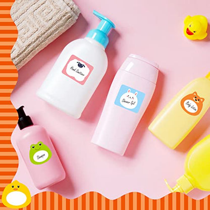 208 PCS Baby Food Labels, 26 Adorable Designs Removable Food Name Stickers Self-Adhesive Water/Oil/Tear Resistant for Baby, Kids, Toddlers Food Containers, Water Bottles, School Supplies, Mason Jars - color: Style 3