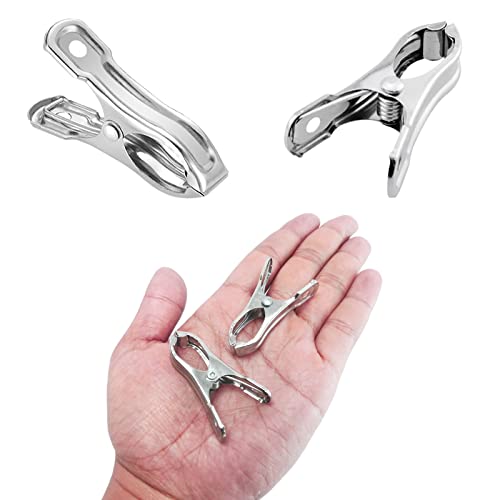 40 PCS Garden Clips, Greenhouse Clamps Made of Stainless Steel, Greenhouse Clips for Netting, Have a Strong Grip to Hold Down the Shade Cloth or Plant Cover on Garden Hoops - style: 40Pcs
