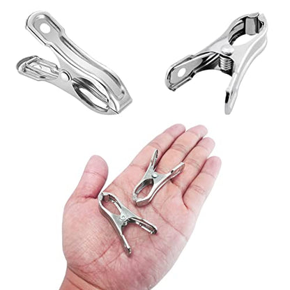 40 PCS Garden Clips, Greenhouse Clamps Made of Stainless Steel, Greenhouse Clips for Netting, Have a Strong Grip to Hold Down the Shade Cloth or Plant Cover on Garden Hoops - style: 40Pcs