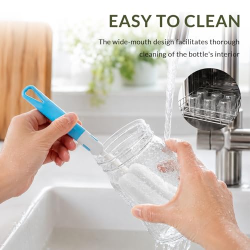 Glass Mason Jars 12 oz with plastic Lids 20 Pack | Regular Mouth Canning Jars, for Food Storage, Canning, Pickling, Dry Goods, Snacks, Candies, and DIY Projects - color: clear