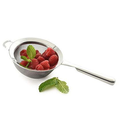 Norpro KRONA Stainless Steel Double Mesh Strainer, 7" - size: 7"