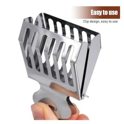 Queen Bee Cage 1pcs Bee Queen Cage Transparent Plastic Clip Catcher Box Stainless Steel clamp Beekeeping Equipments Beekeeper Equip(Stainless Steel) - color: Stainless Steel