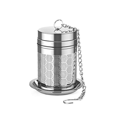 Tea Infusers for Loose Tea (1 Pack), 18/8 Stainless Steel Tea Strainer, Extra Fine Mesh Tea Diffuser for Brewing Tea, Spices & Seasoning - color: 1 Pack, size: Small-Hive