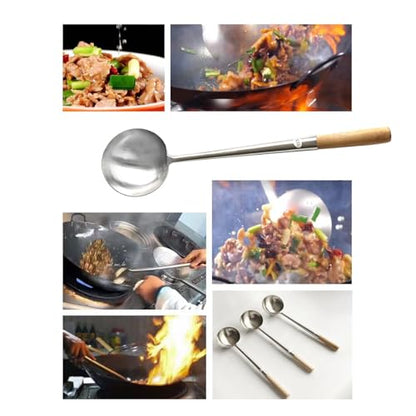 Sunrise Commercial Grade Wok Ladle 19.5" (XL) - size: Ladle 19.5" (XL)