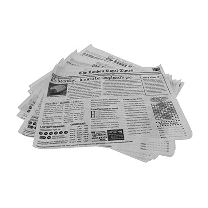G.E.T. 4-TL1215 Appetizer/Serving Basket Tissue Liner Paper, 15" x 12", London Newsprint (Case of 1000) - color: London Newsprint, size: 15" x 12", style: 1000 Sheets