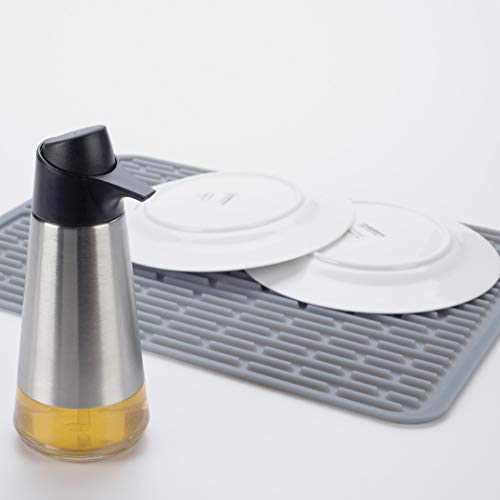 OXO Good Grips 13265200MLNYK Silicone Draining Mat Grey - size: 12" x 12"