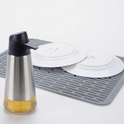 OXO Good Grips 13265200MLNYK Silicone Draining Mat Grey - size: 12" x 12"