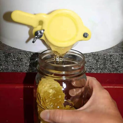 Honey Gate Valve, Honey Gate Valve for 5 Gallon Bucket, Honey Strainer, Bee Honey Tap Gate Valve Tool Beekeeping Extractor Bottling Good Seal Equipment for Beekeepers