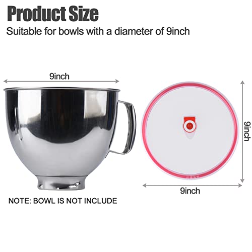 Bowl Covers Set for KitchenAid Stand Mixers Bowl, Yeast Dough Airtight Bowl Lid,1PCS,Prevent Dry and Wet Ingredients Splash-Outs bowl lid,1PCS,Fits Bowl models: 4.5/5QT - style: Classic