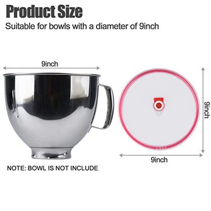 Bowl Covers Set for KitchenAid Stand Mixers Bowl, Yeast Dough Airtight Bowl Lid,1PCS,Prevent Dry and Wet Ingredients Splash-Outs bowl lid,1PCS,Fits Bowl models: 4.5/5QT - style: Classic