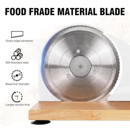 vanerepok Manual Bread Slicer Adjustable Thickness for Homemade Sourdough | Hand Crank Bread Cutter with Scale & Stable Suction Cups & Wood Base for Even Slicing Perfect Baking Gift for Home Bakers - color: PureWhite
