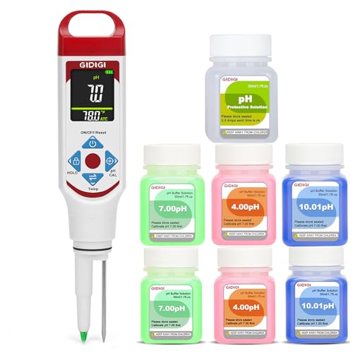 pH Tester for Food with pH Calibration Solution Kit pH Measurement for Sourdough Cheese