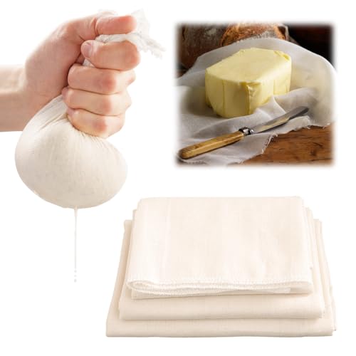10 Pack Precut Cheesecloth,Grade 100, Ultra Fine for Straining & Cooking, 100% Unbleached Cotton Cheese Cloth Making Cloths Straining, Hemmed Combed Muslin Cheese Tools (70 * 70cm) - size: 70*70cm