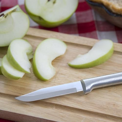 Rada Cutlery Regular Paring Knife (R101), 3.25" Stainless Steel Blade, Silver Handle - color: Silver