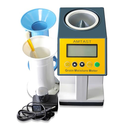 Grain Moisture Meter High Precision Grain Moisture Tester with Temperature Compensation Seed Moisture Meter for 24 Grains including Wheat, Soybean, Coffee and More - color: Test 24 Grains