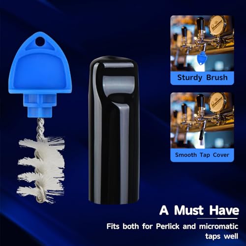 Draft Beer Tap Plug Brush 32PACK Beer Faucet Cap Plug Keg Taps Beer Tap Plugs Cleaning Rubber Stopper Plug Tap Soother Sanitary Covers - style: 30pcs Faucet Plug+2pcs Tap Cover