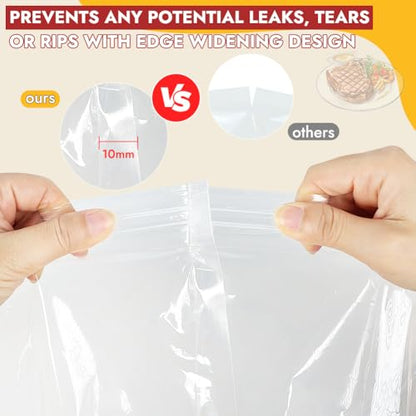 YQL 2 Pack Turkey Brine Bags, 26''x22''- Holds Up to 35lb Brining Bags with Cotton Strings, Double Zipper Seal for Turkey, Chicken, Beef, Pork, Ham - size: 2PCS