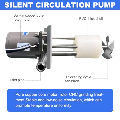 -5℃ ~100℃ Laboratory Chiller Circulator 6L Chiller Lab Low Temperature Cooling Liquid Circulator Pump Chiller Lab Recirculating Chiller Water Bath Recirculating Water Cooling Chiller,110V