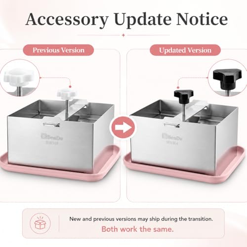 Tofu Press Stainless Steel, Paneer Maker with Tofu Press Cloth and Drip Tray, Improves Tofu Flavor and Texture, for Homemade Tofu, Paneer Press and Cheese Press, Multi-Functional Kitchen Tool（Pink） - color: Stainless Steel Standard
