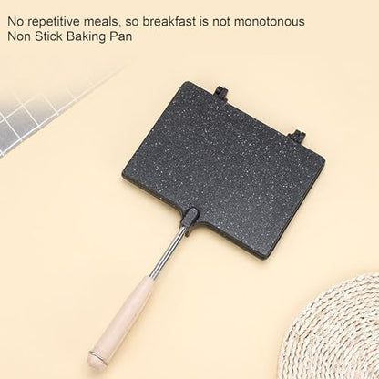 Pie Iron Grilled Cheese Maker with Removable Handle a Non Stick Stovetop Press for Camping and Breakfast