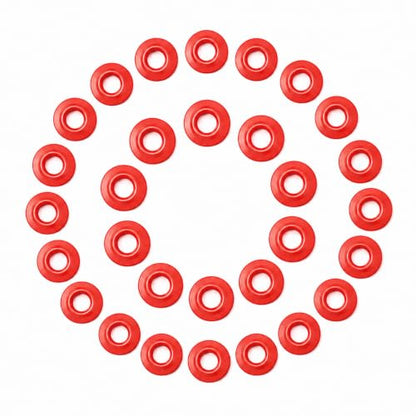 FERRODAY 30PCS Silicone Gasket for EZ Cap Red Washers Swing Flip Top Bottle Cap Gasket Home Brew Beer Soda Bottle Seal Swing Top Bottle Gasket -30 Bottle Gaskets