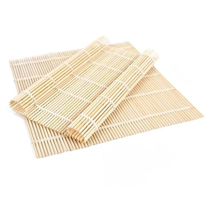 BZG 2 Pack Bamboo Sushi Rolling Mat, Sushi roll maker,Sushi making kit, Bamboo Sushi Rolling Mat,Sushi maker(9.5" x 9.6")