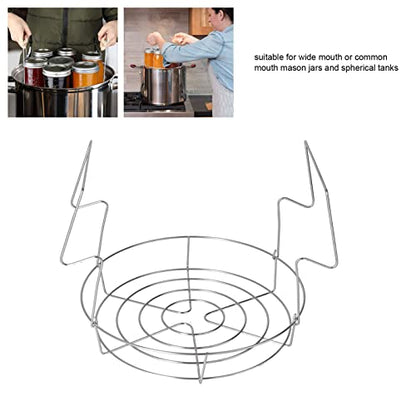Stainless Steel Canning Rack, Water Bath Canning Rack Anti Scalding Anti Rust Save Time for Spherical Tanks for Mason Jars