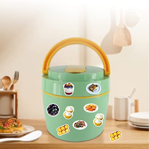 180Pcs Food Stickers Aesthetic Vinyl Stickers Cute,Waterproof,Trendy Stickers for Labels,Scrapbooking,Wedding Place Cards,Water Bottles,Laptop,Phone,Guitar,Luggage - color: Colorful