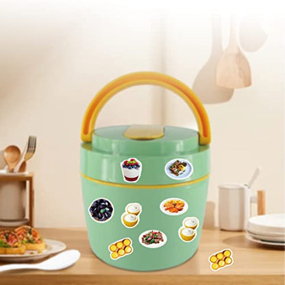180Pcs Food Stickers Aesthetic Vinyl Stickers Cute,Waterproof,Trendy Stickers for Labels,Scrapbooking,Wedding Place Cards,Water Bottles,Laptop,Phone,Guitar,Luggage - color: Colorful