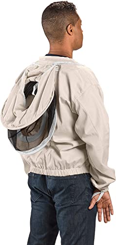 Bees & Co K73 Natural Cotton Beekeeper Jacket With Round Veil