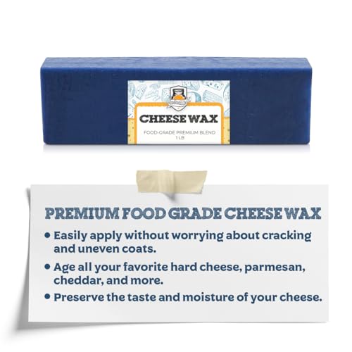 Fermentaholics Food-Grade Premium Cheese Waxes - 1 lb. – Cheesemaking Wax for Hard and Aged Cheeses – Protect and Preserve Your Cheese (1 LB Blue) - color: 1 LB Blue