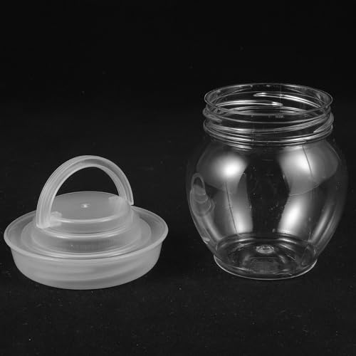 Veemoon 6pcs 200ml Fermenting Pickle Jars with Sealing Airlock, Household Vegetable Pickling Containers for Kitchen Food Storage
