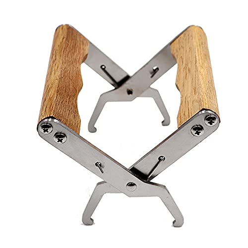 OhMill 2Pcs Beekeeper Hive Tools - Stainless Steel Hive Scraper & Spleen Lifting Clip for Beekeeping Accessories