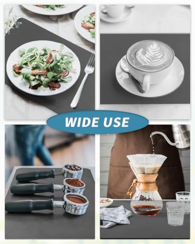AMOAMI-Coffee Mat Hide Stain Rubber Backed Absorbent Dish Drying Mat for Kitchen Counter-Fit Under Coffee Bar Accessories Maker Machine Pot Espresso Machine Dish Rack - size: 17"x31.5"