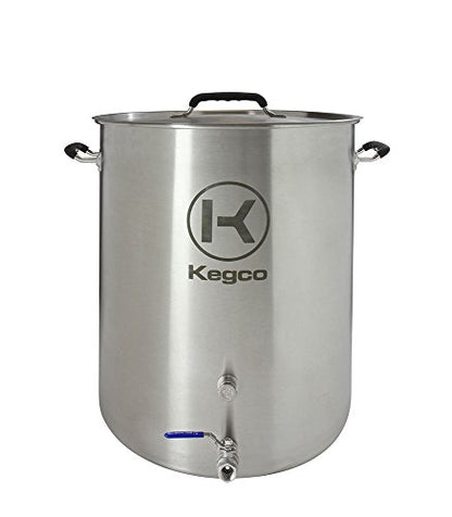Kegco 3PXBK20-P2 20 Gallon Brew Kettle with Plug & 2-Piece Ball Valve