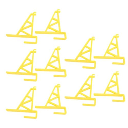 ANGGREK Beehive Frame Holder Grip, Beehive Inspection Bracket Lightweight Sturdy 10pcs for Honey Harvesting (Yellow) - color: Yellow