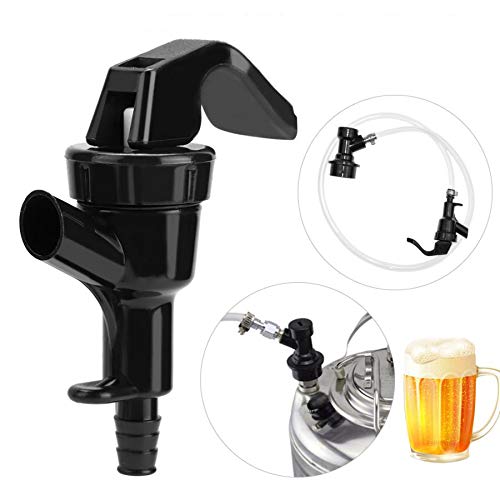 Picnic Tap Keg Party Tap - LUCKEG Brand Homebrew Cornelius Keg Ball Lock Line Dispenser Beer Keg Spigot with free Hose Clamp (PACK of 6)