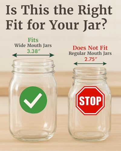 Elementi Fermentation Weights Kit - Set of 2 Glass Fermenting Weights and Mason Jar Fermentation Lids for Wide Mouth Mason Jars - Sauerkraut and Pickling Kit - style: Kit - Set of 2 Weights & Grey Lids
