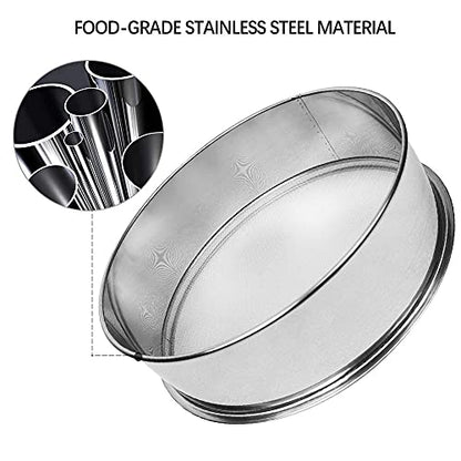 Sidasu Vibrating Sifter - Stainless Steel Vibrating Sieve 20 Mesh for Automatic Powder Sifter Machine - size: 20 mesh