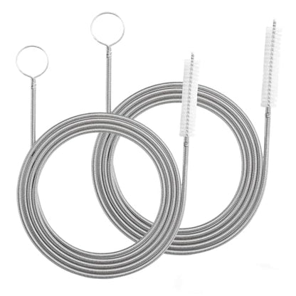 2 Pack 80 Inch Flexible Drain Brush, Sunroof Drain Cleaning Tool for Ice Maker, Refrigerator & AC Drain Line - style: 80 IN