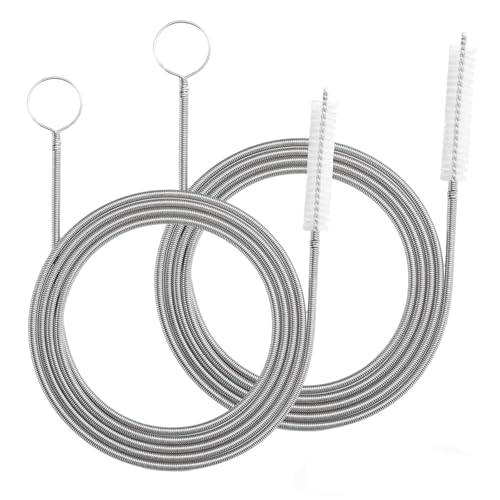 2 Pack 120 Inch Flexible Drain Brush, Sunroof Drain Cleaning Tool for Ice Maker, Refrigerator & AC Drain Line - style: 120 IN