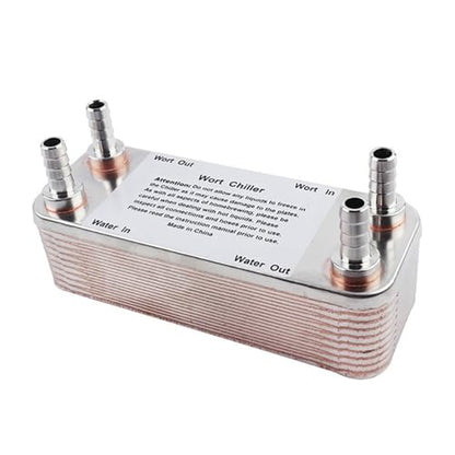 Brew beer 20 Plates Beer Wort Chiller x 1/2" NPT Garden Hose Thread Plate Heat Exchanger Stainless steel 304 Chillers